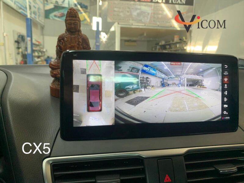 Màn hình android Mazda CX5 liền camera 360