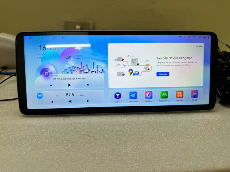 Màn hình Android Vicom 12.3" full 2K liền camera 360