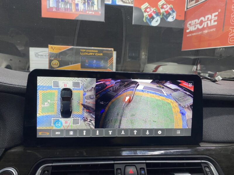 Màn hình Android Vicom- BMW 7 Seri-12.3" liền camera 360.