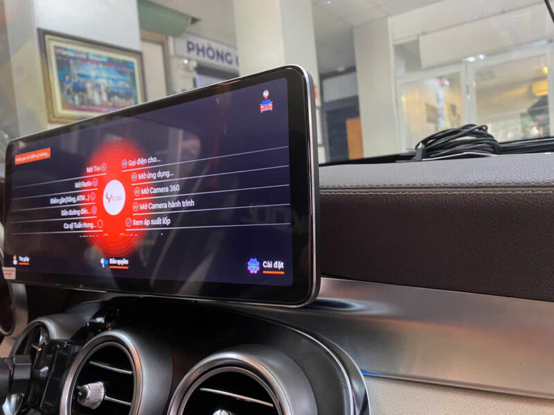 Màn android Vicom Mec Benz  12.8"màn hình 2K liền camera 360.