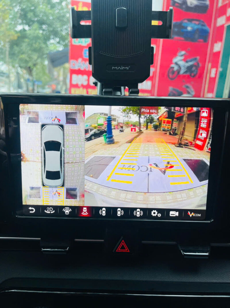 Màn hình Android Vicom ( 4x64G) liền camera 360